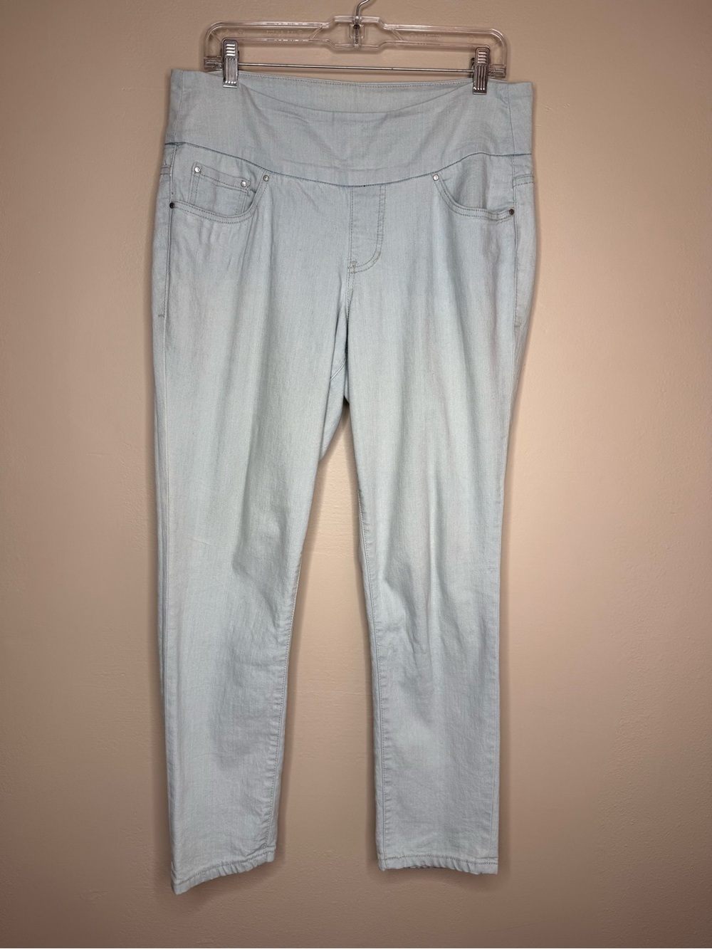 Jag Jeans High Rise Slim Ankle Light Blue Wash Denim Jeggings Size 10